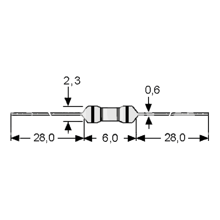 OTPORNIK UGLJENI 5% 120R 1/4W