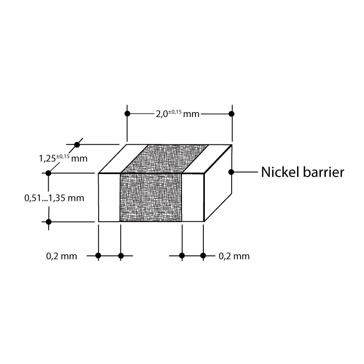 Kondenzator SMD 100nF 50V