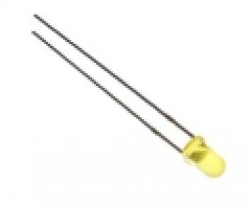 LED dioda difuzna žuta 3 mm