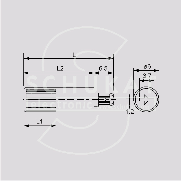 Osovina za trimer pot. ACP 11,7 mm crvena