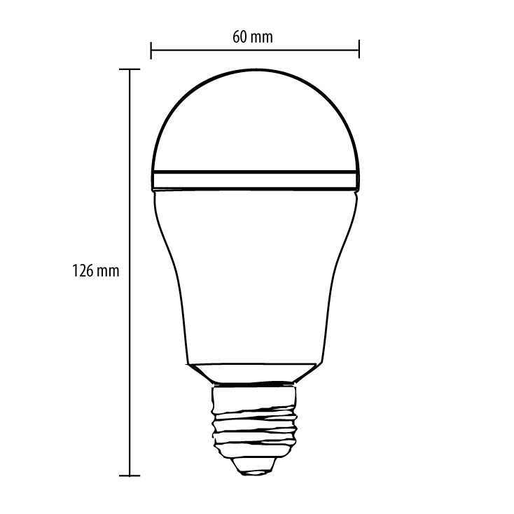 LED sijalica klasik toplo bela 5W