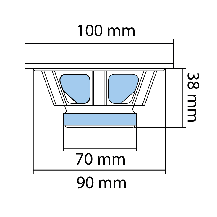 Auto zvučnici 100mm 2x45W