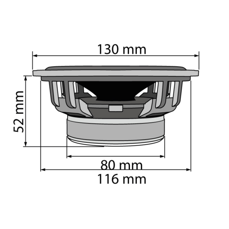 Auto zvučnici 130mm 2x75W