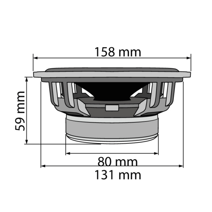 Auto zvučnici 165mm 2x100W