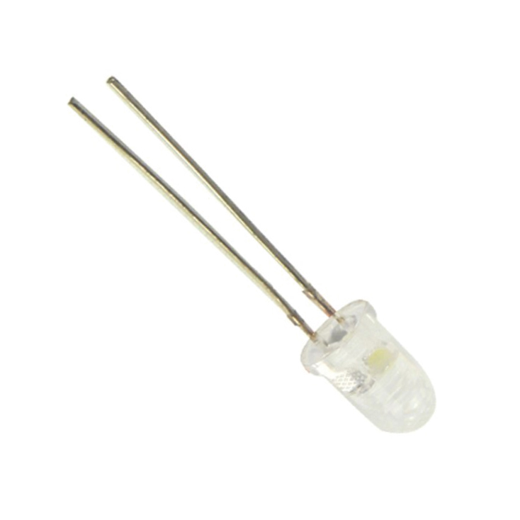 LED dioda transp. bela 5 mm