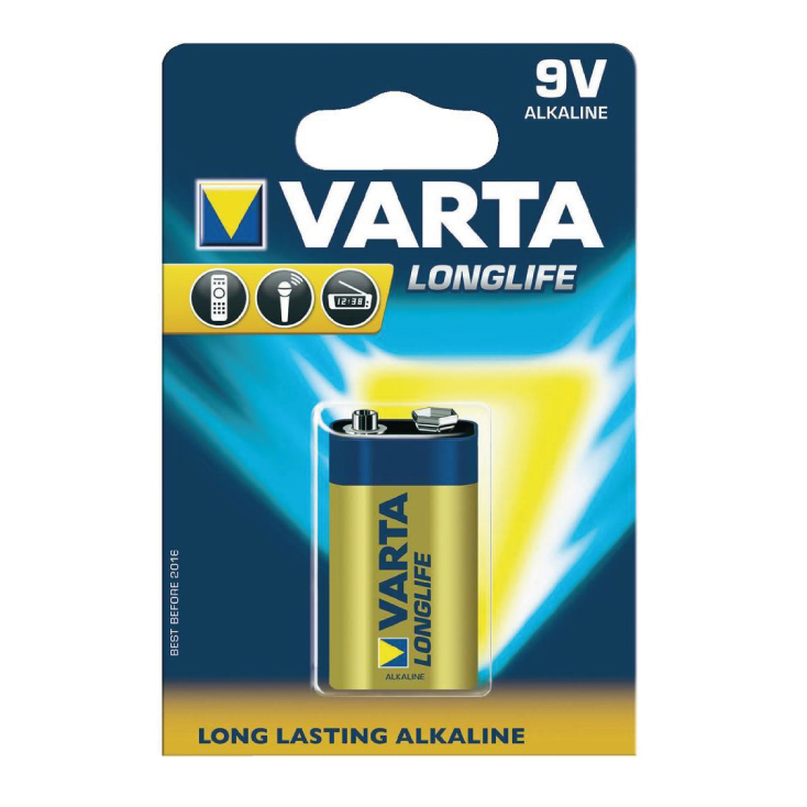 Varta alkalna mangan baterija 9V