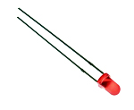 LED dioda difuzna crvena 3 mm