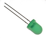 LED dioda difuzna zelena 10 mm