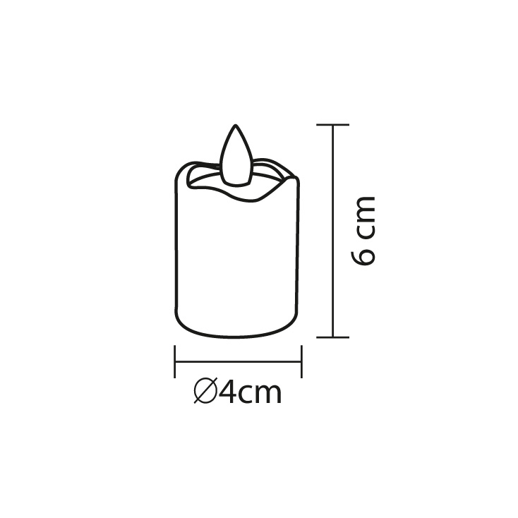 Ukrasna LED sveća sa efektom plamena slika 4