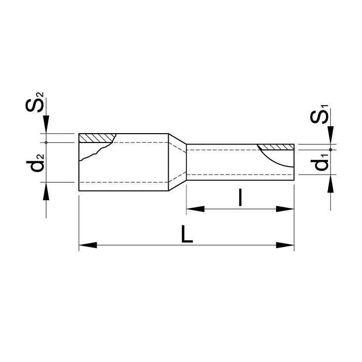 Izolovana kablovska čaura 0.75 mm2