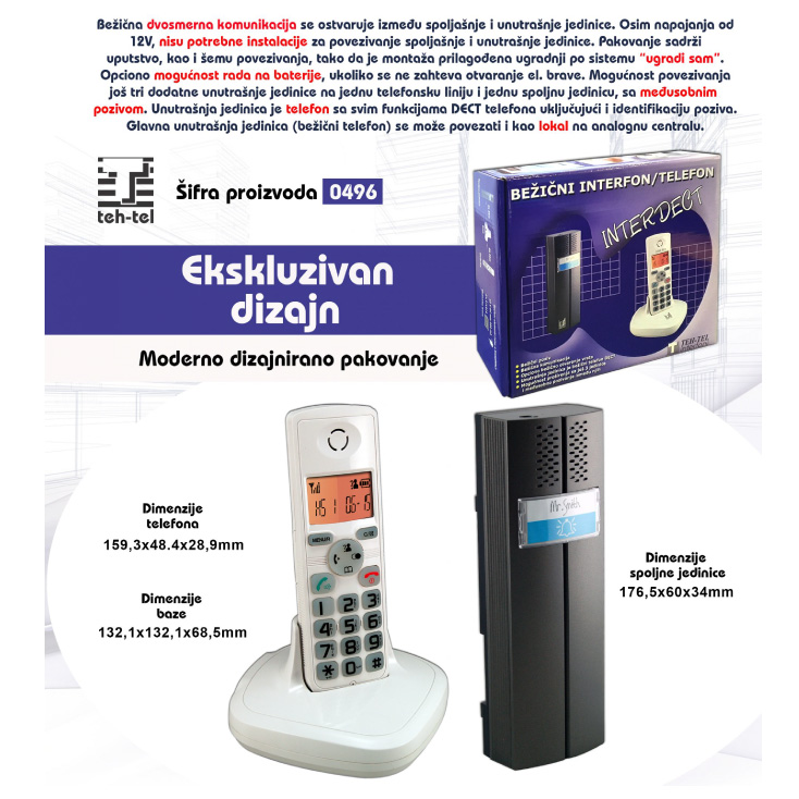 Bežični interfon sa telefonom