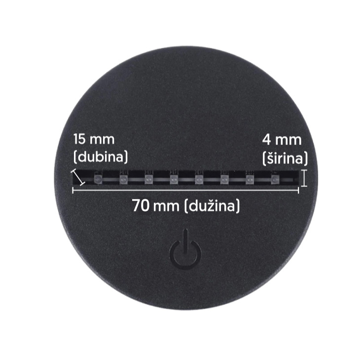 RGB LED baza za akrilne oblike slika 3