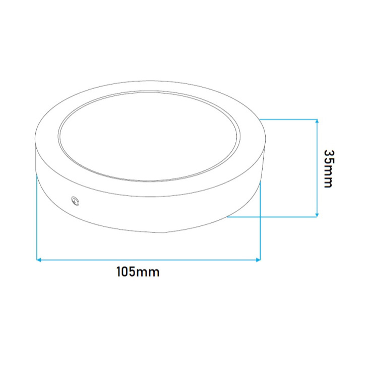 LED nadgradna panel lampa 3W+3W