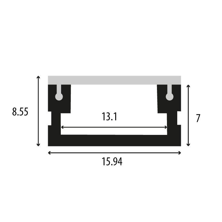 Podni aluminijumski profil za LED trake
