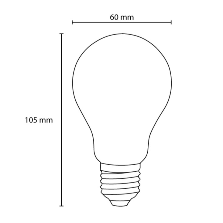 LED filament sijalica klasik hladno bela 8W OSRAM