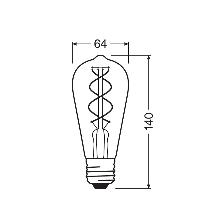 LED filament sijalica toplo bela 4W OSRAM