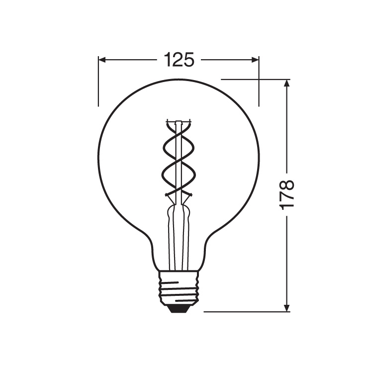 LED filament sijalica toplo bela 4W OSRAM slika 2
