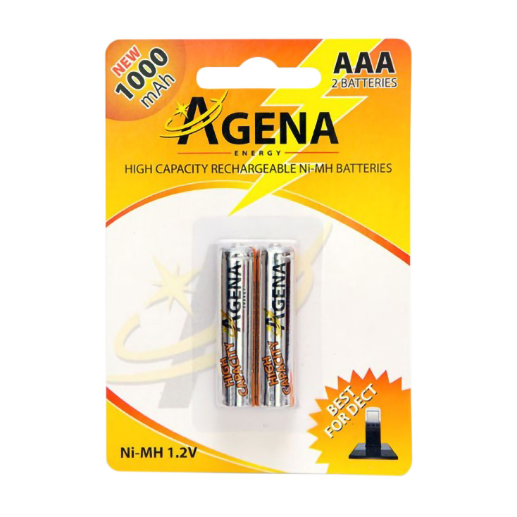 Agena punjive baterije AAA 1000 mAh