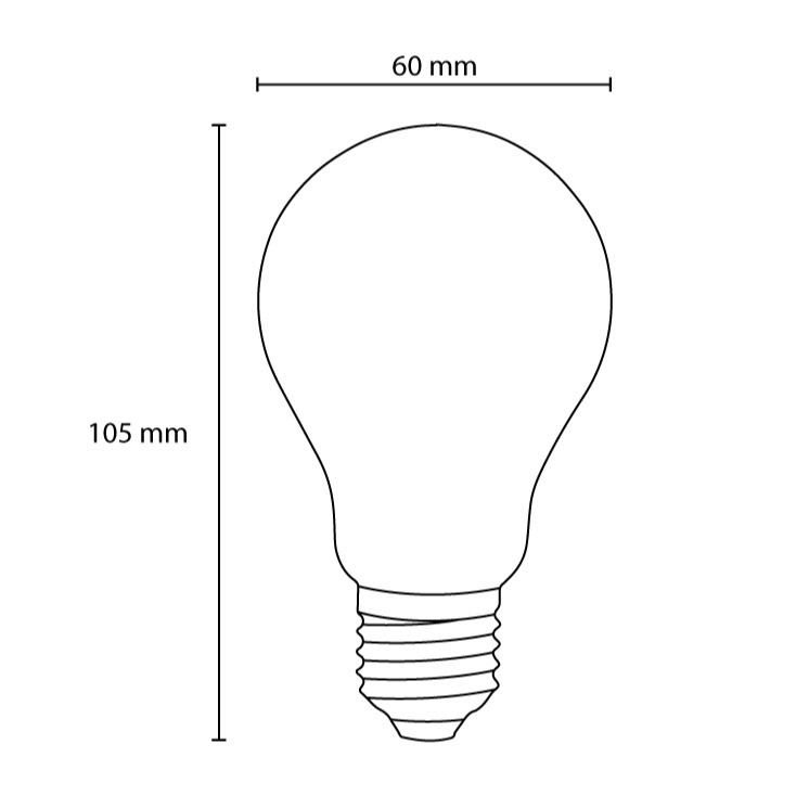 LED filament sijalica klasik toplo bela 4.8W OSRAM