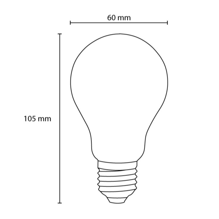 LED filament sijalica klasik toplo bela 6.5W OSRAM