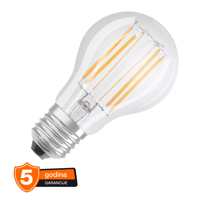 LED filament sijalica klasik toplo bela 7.5W OSRAM