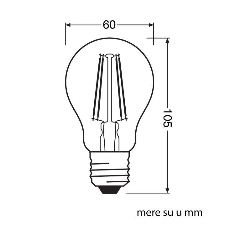 Dekorativna retro sijalica 4W OSRAM