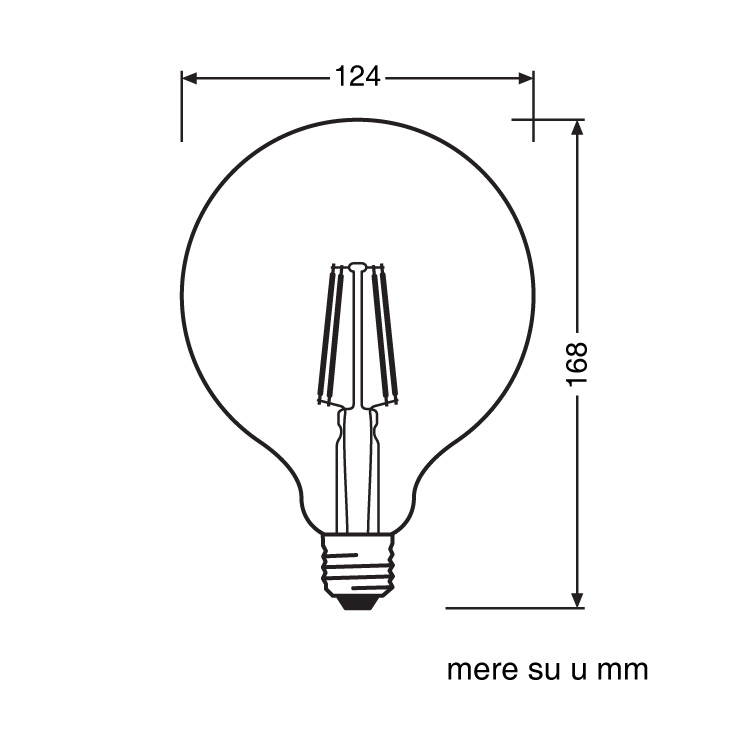 LED filament sijalica toplo bela 6.5W OSRAM