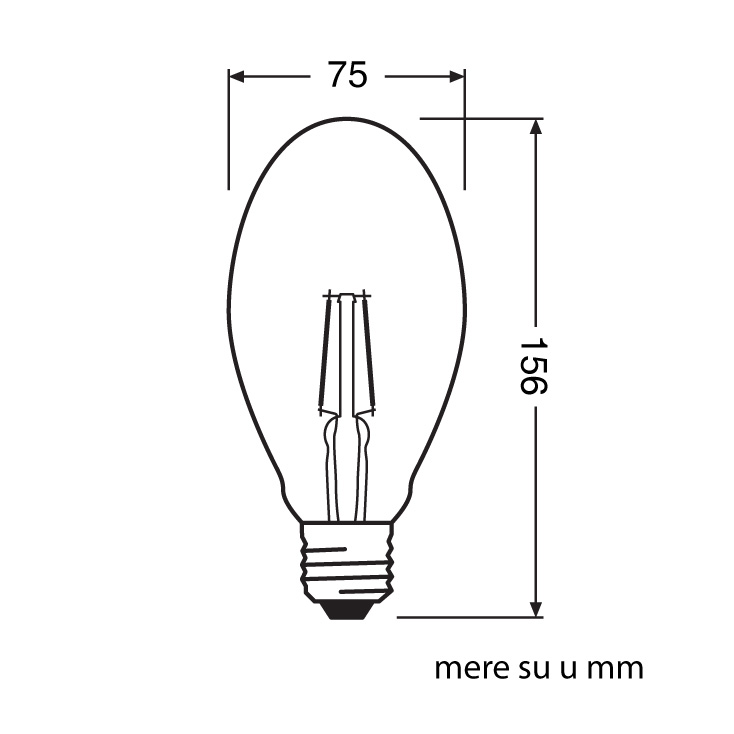 LED filament sijalica toplo bela 4W OSRAM slika 2