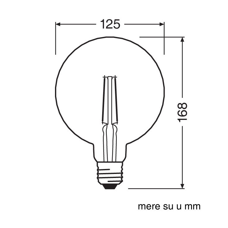 LED filament sijalica toplo bela 4W OSRAM