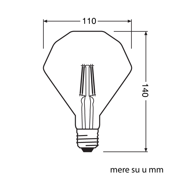 LED filament sijalica toplo bela 4W OSRAM slika 2