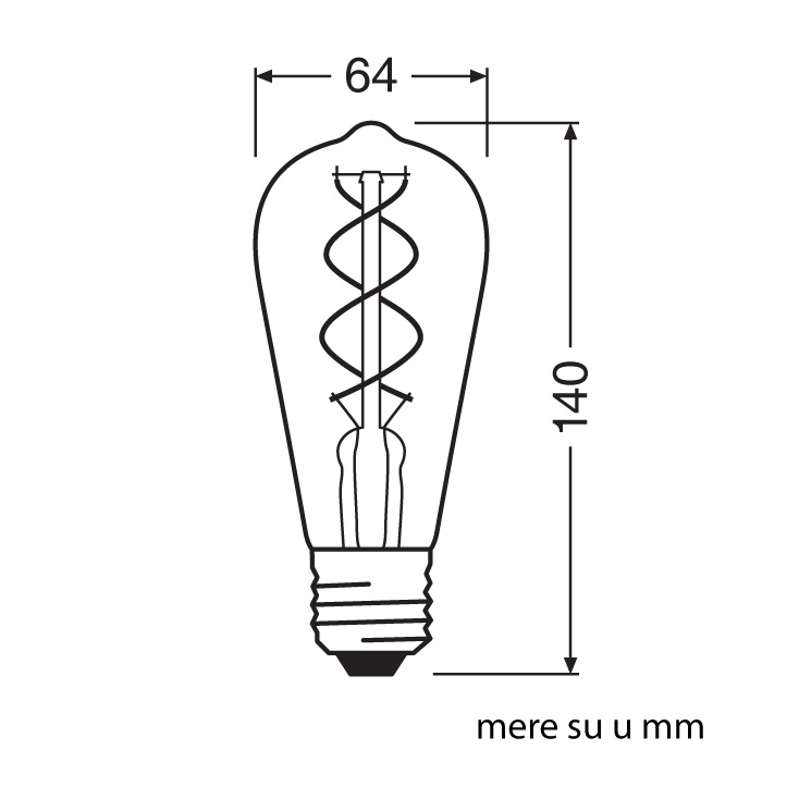 LED filament sijalica toplo bela 4W OSRAM slika 2