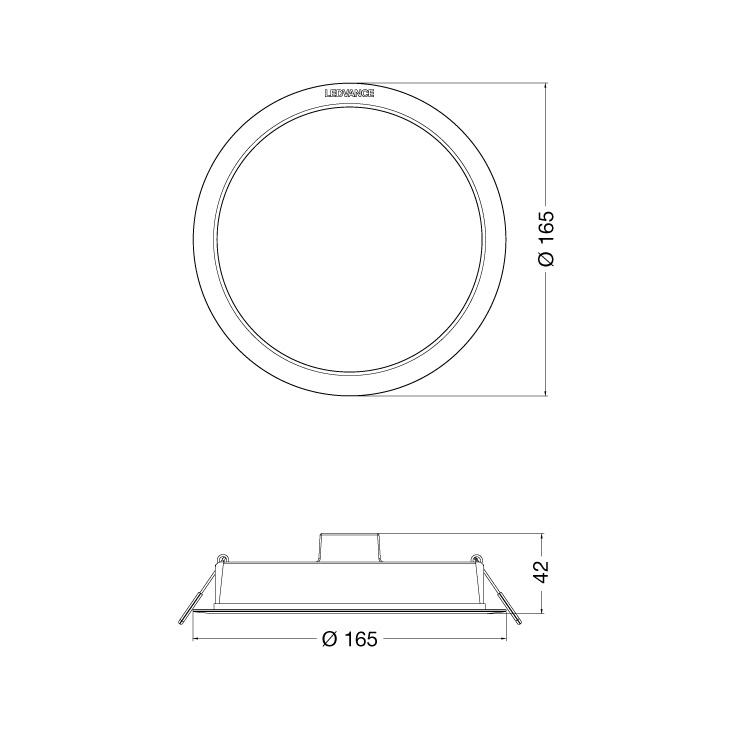 LEDVANCE LED ugradna panel lampa 13W