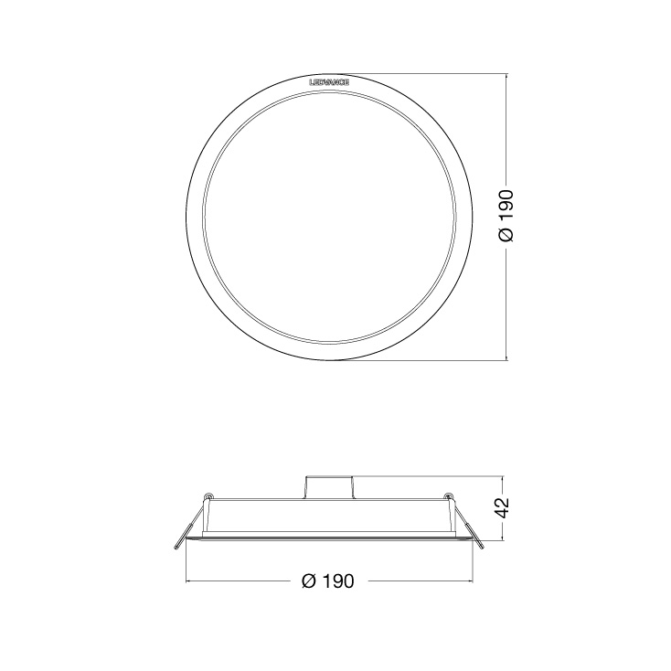 LEDVANCE LED ugradna panel lampa 18W