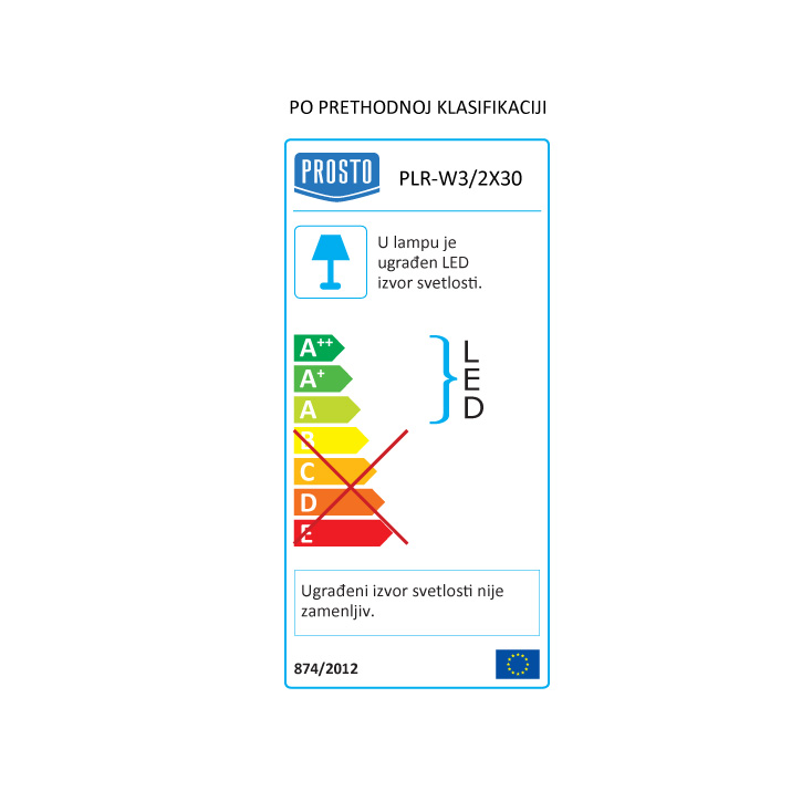 Prenosni LED reflektor na stalku 2x30W