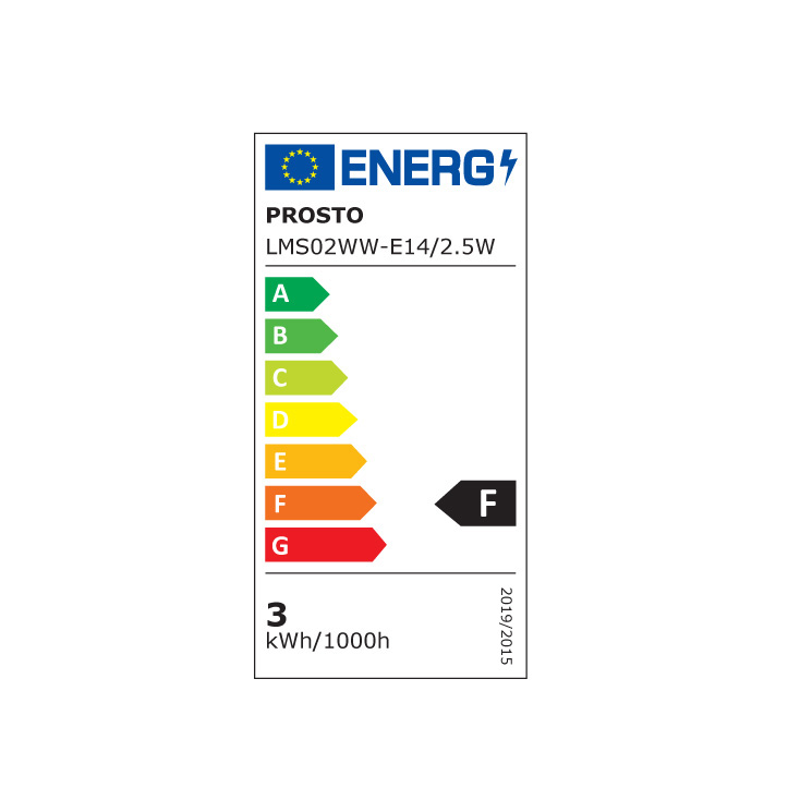 LED mini sijalica 2.5W toplo bela