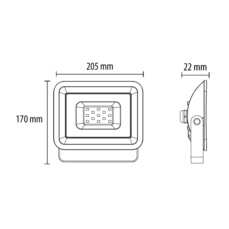 LED reflektor 50W