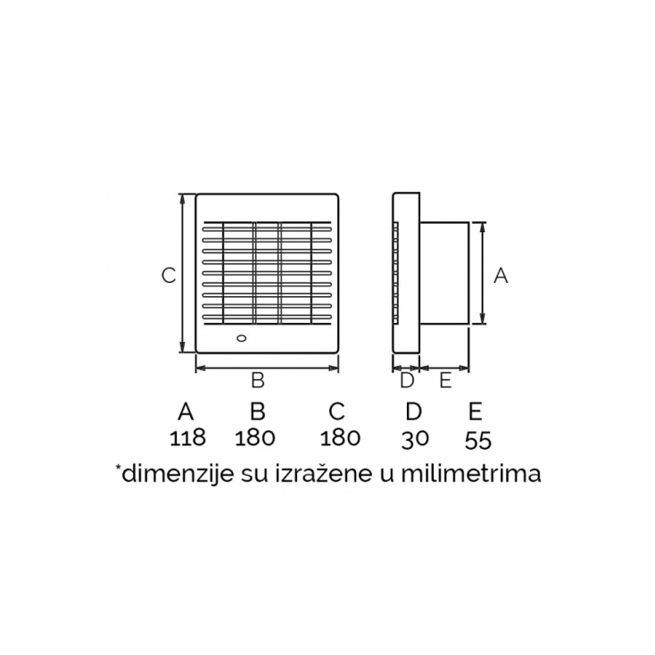 Izduvni ventilator 120mm