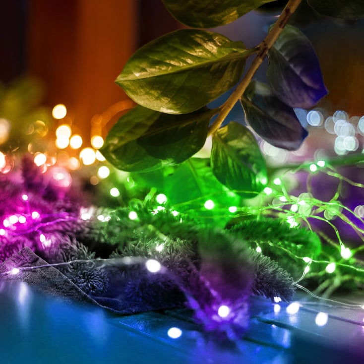 Lampice za jelku sa 20 višebojnih LED dioda slika 1