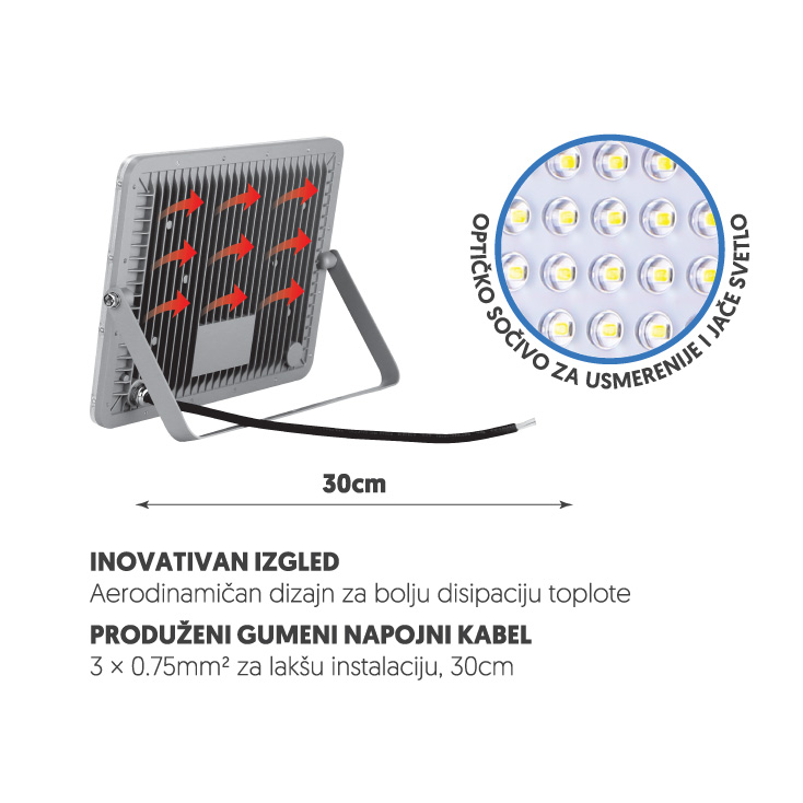 LED reflektor 100W