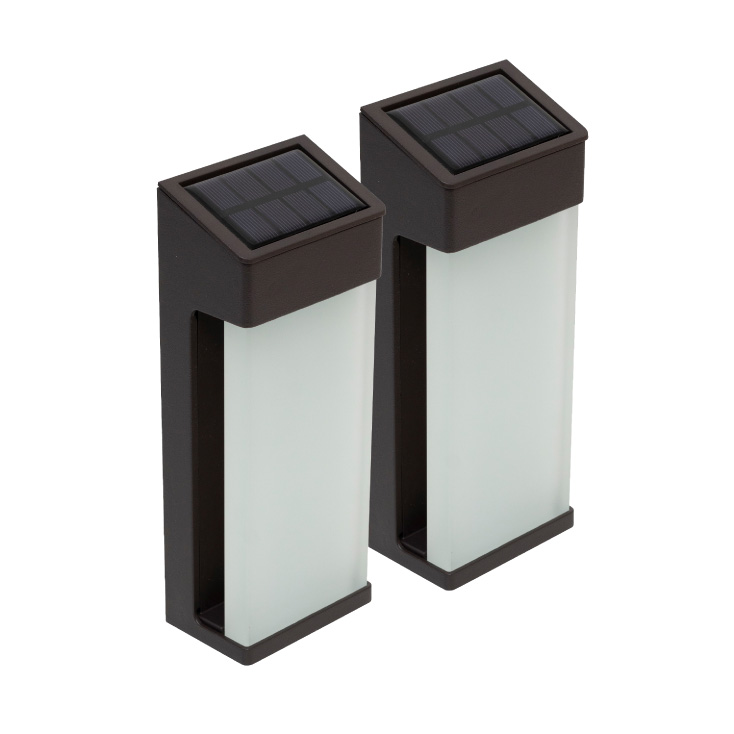 Solarna zidna LED lampa - 2 kom.