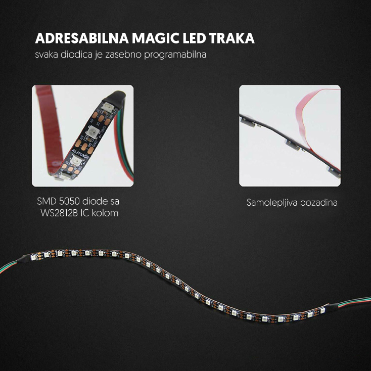 Adresabilna magic RGB LED traka