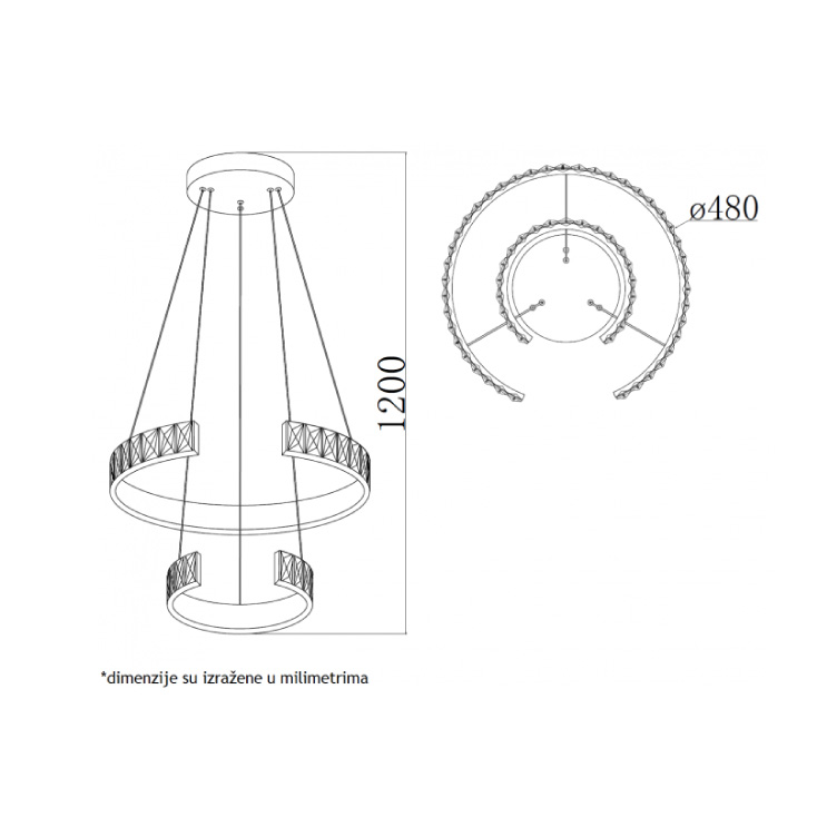 LED luster 43W