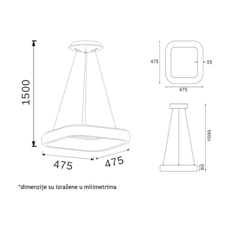 LED luster 38W