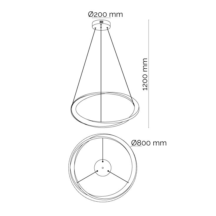 LED luster 55W