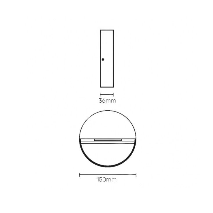 Zidna LED lampa 4.6W