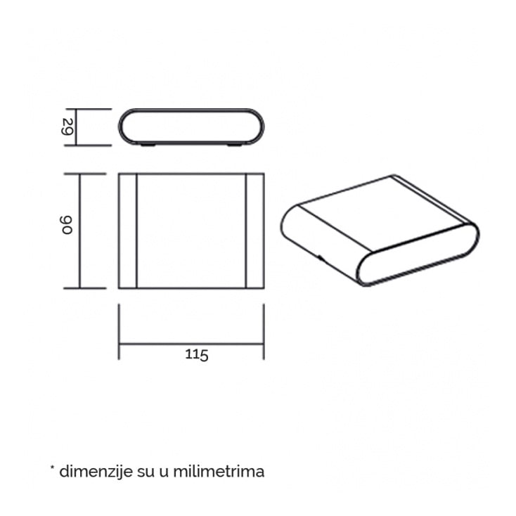 Zidna LED lampa 6W slika 3