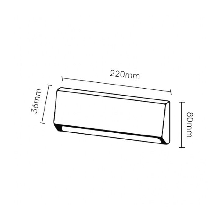 Zidna LED lampa 4W