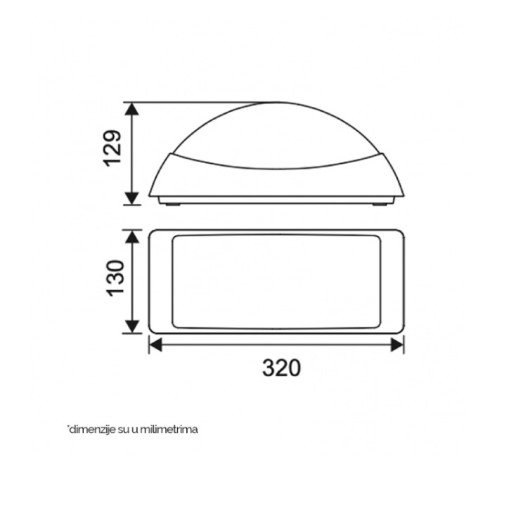 Zidna LED lampa 12.5W