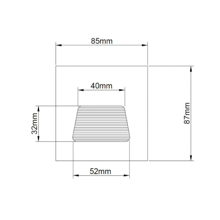 Ugradna zidna LED lampa 3W