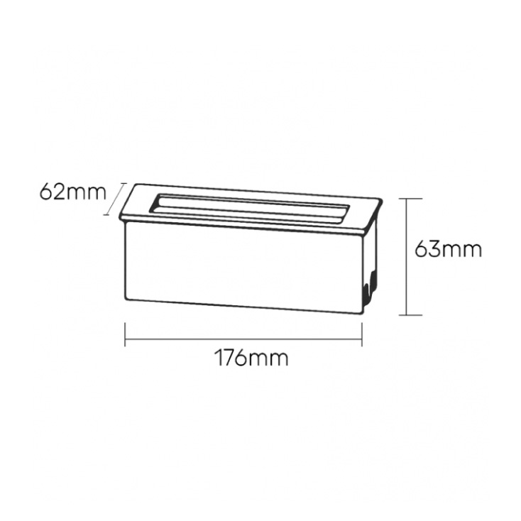 Ugradna zidna LED lampa 6.8W